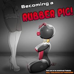 Becoming a RUBBER PIG! Asphyxiation version