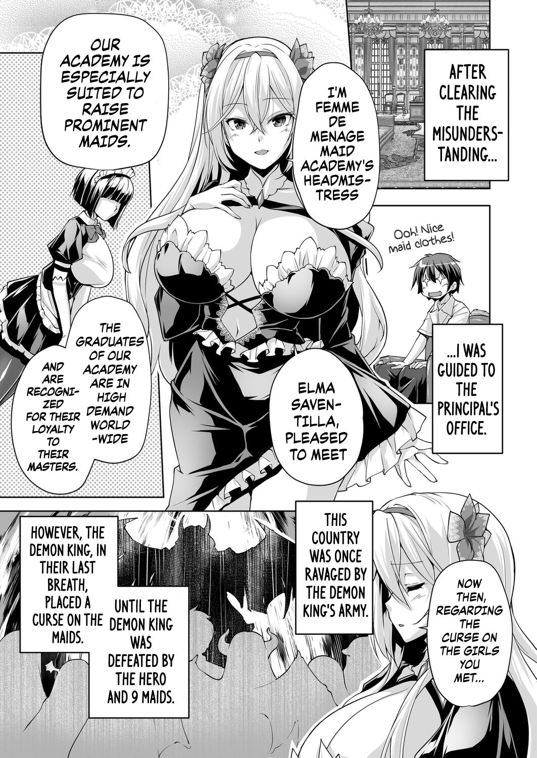 Motto! Haramase! Honoo no Oppai Isekai Oppai Maid Gakuen! Ch. 1 - Page 3 -  HentaiRox