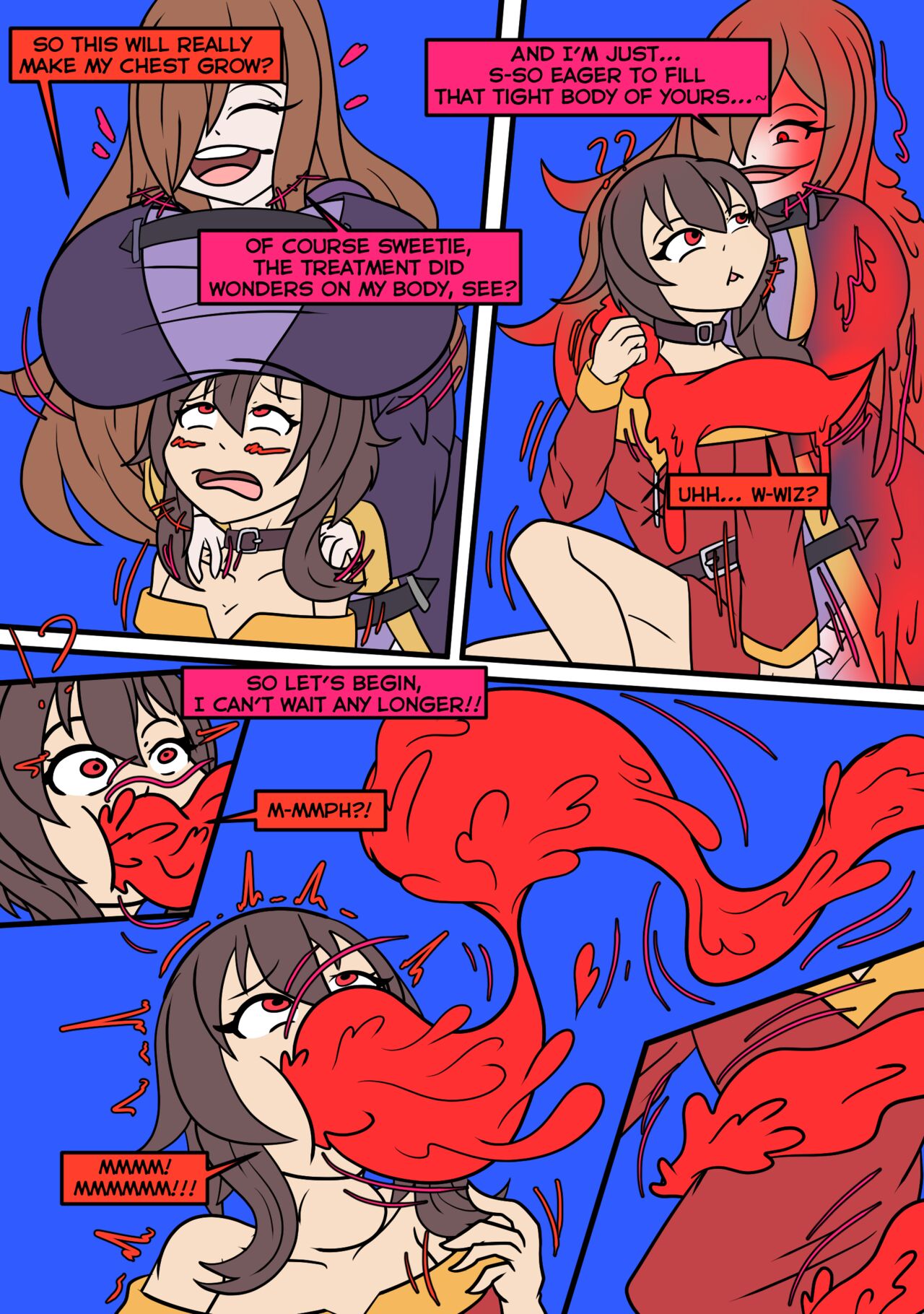 Megumin Slime Possession - Page 1 - HentaiRox